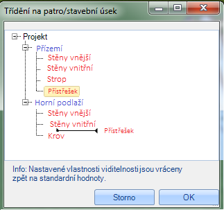 2.4 OSTATNÍ 2.4.1 Seznam řeziva (pro tesaře) a střešních dílců nyní s mezisoučty a stavebními úseky Seznamy řeziva a střešních prvků jsou rozšířeny o údaje mezisoučtů i názvy jednotlivých stavebních úseků 2.