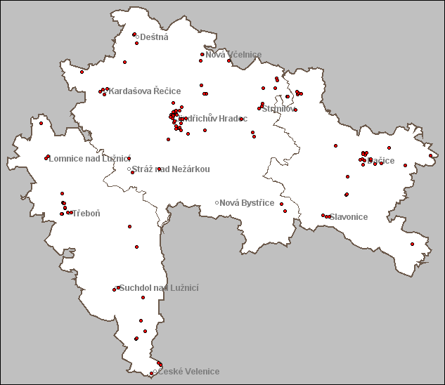 Seznam lokalit, kde se měří znečištění ovzduší Na území MAS Třeboňsko jsou evidovány celkem tři měřící stanice, a sice v obci Domanín, Lužnice a místní části Spáleniště obce Rapšach.
