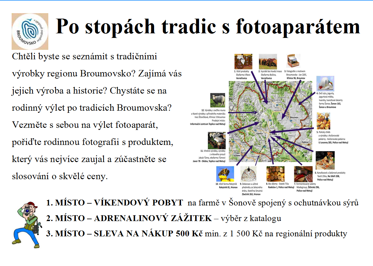 Obrázek 11 Návrh první strany letáčku fotosoutěţe Po stopách tradic s fotoaparátem Zdroj: