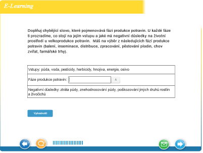 Produkce potravin, zemědělství Cílem tohoto cvičení je seznámit žáky s problematikou produkce ( výroby ) potravin jako komplikovaného procesu, na jehož konci stojí konkrétní potravinová položka.