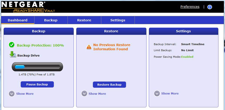 3. Stáhněte si aplikaci ReadySHARE Vault z adresy www.netgear.com/readyshare a nainstalujte ji na každý počítač se systémem Windows. 4. Spusťte aplikaci ReadySHARE Vault. 5.