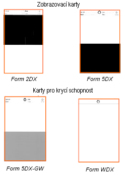 Mozaikovité karty / Karty pro krycí schopnost Jedním z nejnovějších materiálů pro testování krycí mohutnosti nátěrových hmot bylo linoleum s černobílým mozaikovitým vzorkem.