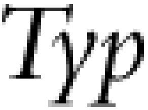 Texty použití fontů Proč se patkové fonty čtou z obrazovky špatně: Pilovité hrany znaků (vlevo) lze