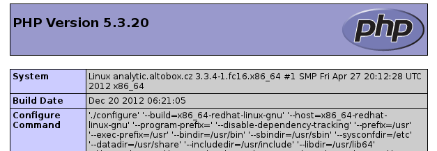 Obr.3: MySQL a její webová