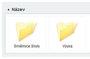 Zobrazení objektů v Centrální databázi v tzv. miniaturách. Zobrazení objektů v Centrální databázi v tzv. seznamu. U druhého obrázku struktury Centr.