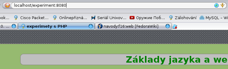 3.Řešení některých problémů nastavení webového serveru - port - HTTPD jako démon naslouchá defaultně na portu 80 a čeká na požadavek.