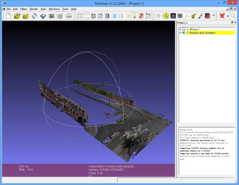 1.23 Úprava v prostředí programu PC-Crash Vzorový soubor je uložený v adresáři PC-Crash: Examples/Laserscanner.