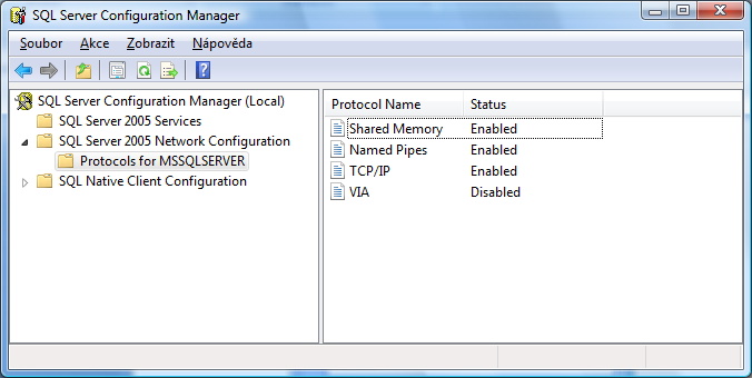 18) V otevřených parametrech SQL zadejte název SQL serveru včetně jeho případně instalované instance z ad9 (JMENOSERVERU\JMENOINSTANCE)-(PC12345\SQLEXPRESS), dále uživatelské jméno (sa) a