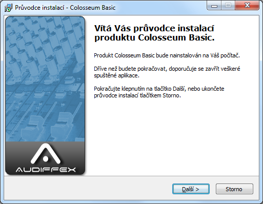 Instalace programu: Program je dodáván na Hardwarovém klíči, který slouží současně jako úložiště instalačního programu. Zasuňte USB klíč do počítače a počkejte, až počítač nainstaluje USB disk.