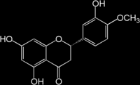 Obr. č 12. Hesperidin. www.google.cz; 38/ hesperidin 2.3.3.1 Isoflavonoidy Isoflavonoidy mají účinky podobné flavonoidům, ale jsou specificky využívané v období klimakteria a menopausy.