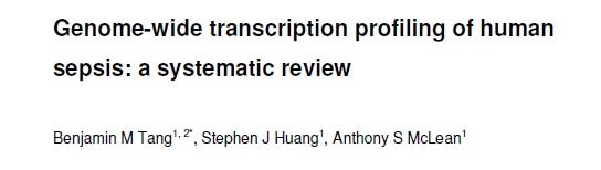 Critical Care 2010 Conclusions: Sepsis related inflammatory changes are highly variable on a