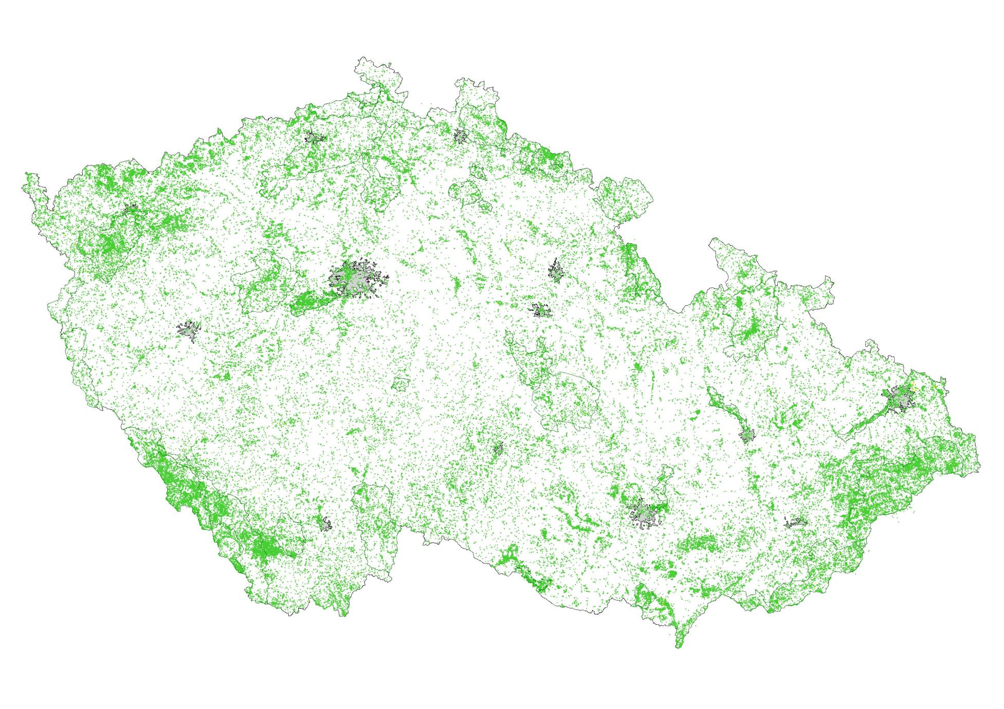 (faunistická/floristická georeferencovaná databáze) přes 13 mil. záznamů data ze sledování stavu biotopů a druhů (akt.