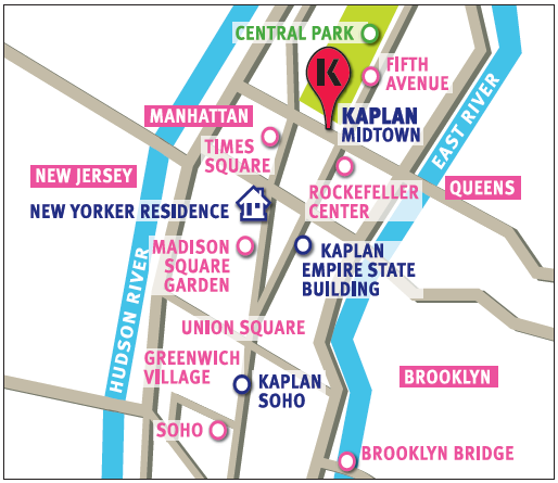 Kaplan International Center NY Midtown- Kaplan Na e škola Kaplan International Midtown je nádherná estipatrová budova pøímo v srdci Manhattanu jen pár krokù od v eho, co dìlá New York New Yorkem.