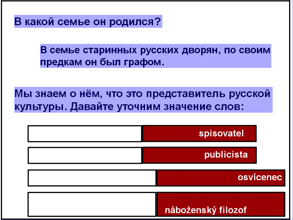 Str. 5 Další informace - 6 odkrytí kliknutím na oranžové čtverečky, 7 překlad 4 výrazů