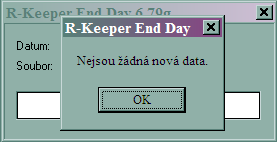 R-Keeper V6 Руководство менеджера 6 ZPRACOVÁNÍ INFORMACE Z POKLADNY Uzavření pokladního dne Pokladním dnem v systému se rozumí časový interval mezi dvěma denními uzávěrkami.