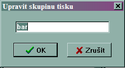 R-Keeper V6 Руководство менеджера Obr. 48 Při vytváření skupiny tisku musíte zadat její jméno, které se skládá maximálně z 20 libovolných symbolů (viz obr. 51) Obr.