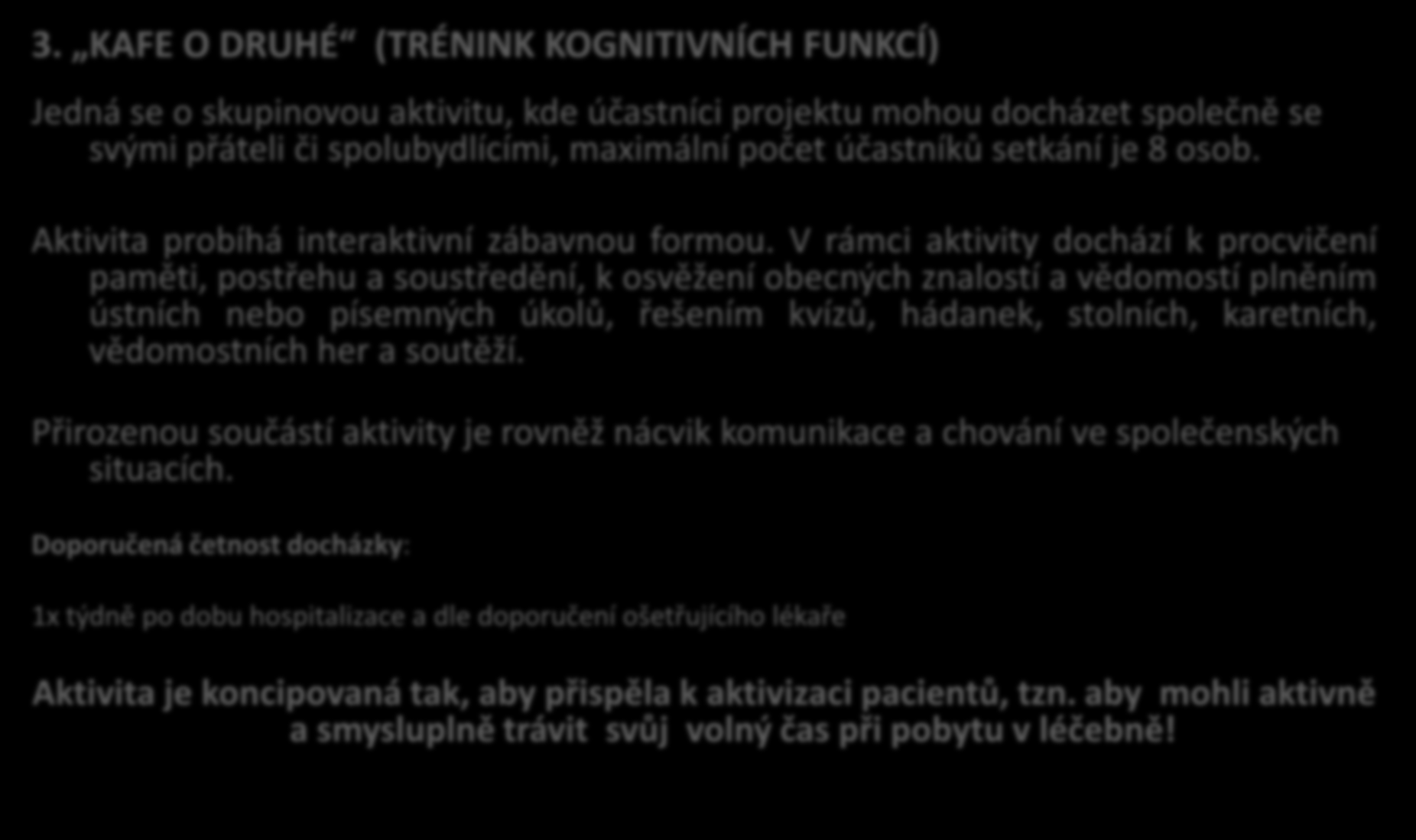 Aktivity programu 5P 3.
