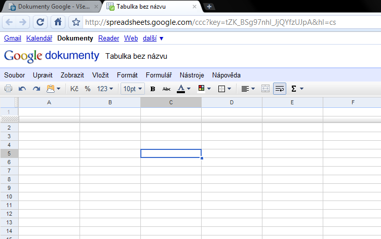 Tím nejdůležitějším pro nás je ale položka tabulka. Ta představuje online tabulkový procesor stejně jako Ms Excel a jistě tak najde ve výuce matematiky největší uplatnění.