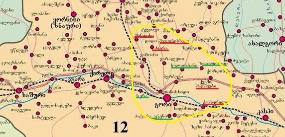 7.16 Seznam a mapa ambulancí Mapa jednotlivých oblastí Gruzie dle http://en.wikivoyage.