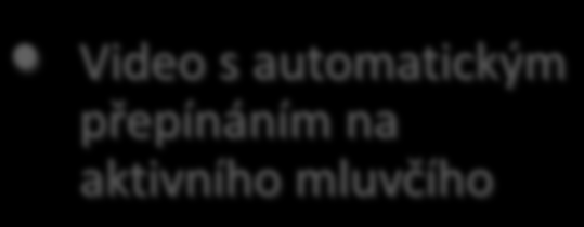 Vzdělávání a diskuze Click to edit headline title style Video s automatickým přepínáním na