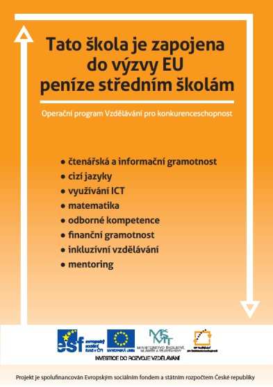 12. Údaje o předložených a školou realizovaných projektech a dotacích Projekt:,,Zefektivnění výuky žáků Realizace: 7/2012-6/2014 Projekt je zaměřen na tyto oblasti: I/2 Inovace a