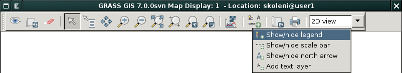 KAPITOLA 7 Mapové výstupy 7.1 Mapové elementy Do mapové okna lze přidat základní mapové elementy jako je legenda, směrová růžice, měřítko či textový popis.
