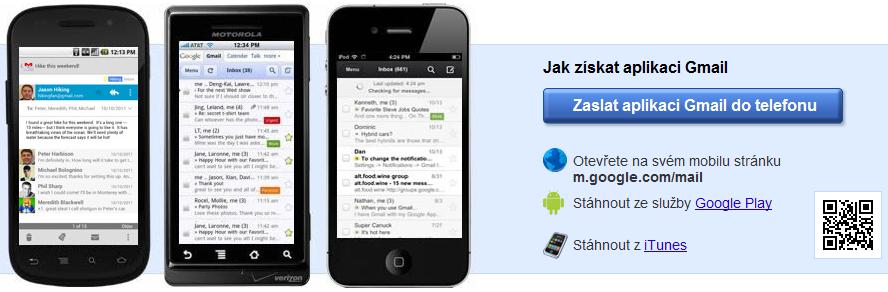 V případě některých telefonů tak už je aplikace Gmail předinstalovaná výrobcem, jiní výrobci dodávají v telefonu software vlastní a na jiných zase můžete přistupovat přes webový prohlížeč.