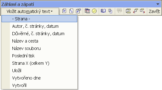 KAPITOLA 1 TYPOGRAFIE A MS WORD 22 informace, které se během listování mění (například název kapitoly a podkapitoly, číslo stránky), mrtvé se nemění (název knihy, autor, obrázek-logo).