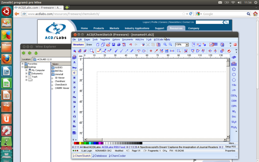 Nutno podotknout, že se jedná o program spustitelný pod OS Windows a tedy do prostředí operačního systému Linux je zapotřebí nainstalovat emulační prostředí Wine, jenž