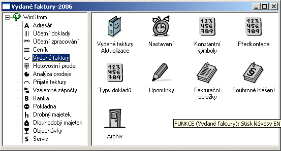 WINSTROM modul VYDANÉ FAKTURY 3. Faktury vydané 3.1 Vlastnosti a možnosti modulu Modul umožňuje vystavení dodavatelských faktur a jejich následné zpracování. Jak začít?