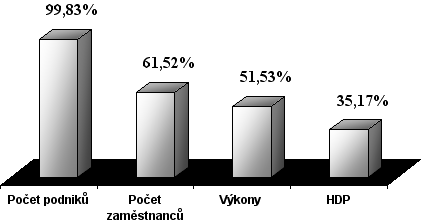 1.3 Význam malého a středního podniku Malé a střední podniky tvoří většinový podíl všech podniků a poskytují jak ekonomické tak i sociální přínosy.