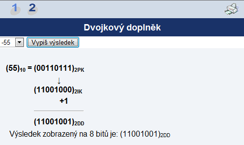 2 ČÍSELNÉ SOUSTAVY NÁPLŇ DISTANČNÍHO KURZU 2.3 KAPITOLA ZOBRAZENÍ CELÝCH ČÍSEL V předchozí kapitole jsme si řekli, jak se převádí čísla mezi soustavami.