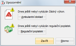 MEDICUS 3 Komfort Zatržením vyberte, které záznamy chcete zobrazit. Poznámka: V případě, kdy chcete ostatním uživatelům zakázat editovat vaše záznamy, použijte volbu Konfigurace > Přístupová práva. 4.