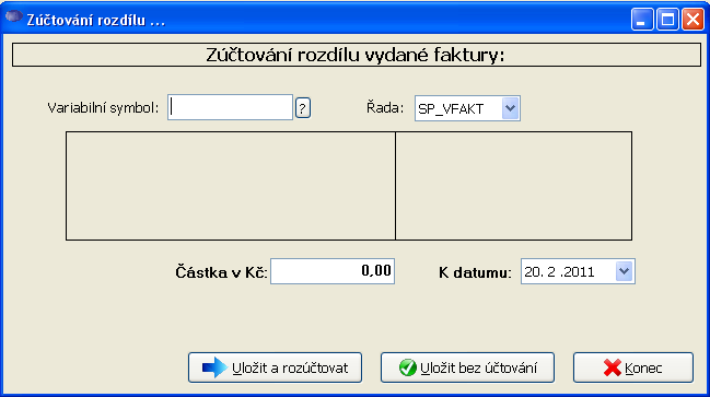 dodavatelů v pořádku. Pokud je rozdíl nenulový, nastala chyba a je potřeba rozdíl vyhledat. K vyhledání rozdílu může sloužit sestava Tisky Saldo dodavatelů.