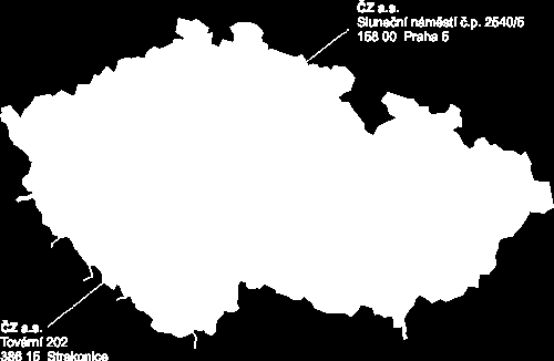 Kde nás najdete Sídlo společnosti: ČZ a.s. Sluneční náměstí 2540/5 158 00 Praha 5 GPS: 50,050537 N 14,3420461 E Výrobní závod: ČZ a.