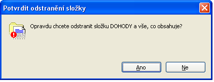 6) Software se zříká odpovědnosti potencionálně nebezpečné situace: dialog program by se neměl