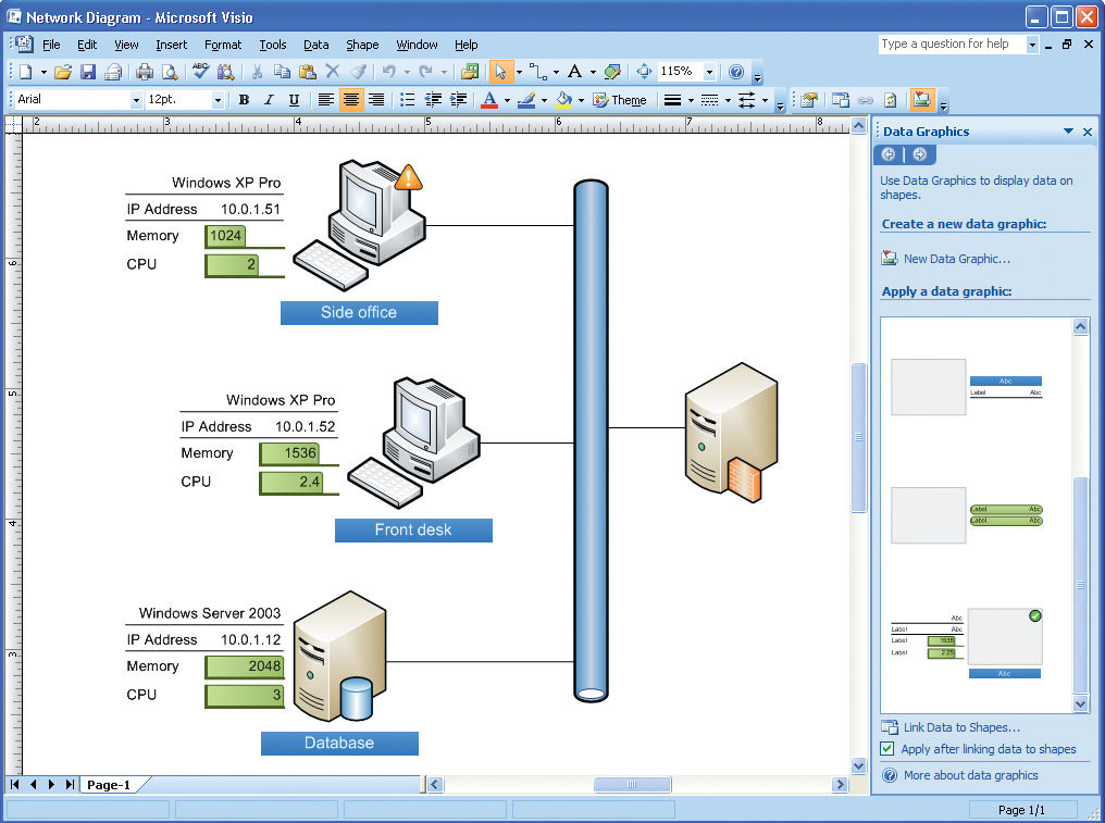 Obrázek 12: MS Visio - network diagram, zdroj: http://www.microsoft.com/presspass/images/features/2008/02-05visiopro_itchart.jpg 5.6. Visual Paradigm for UML Aktuální verze 8.