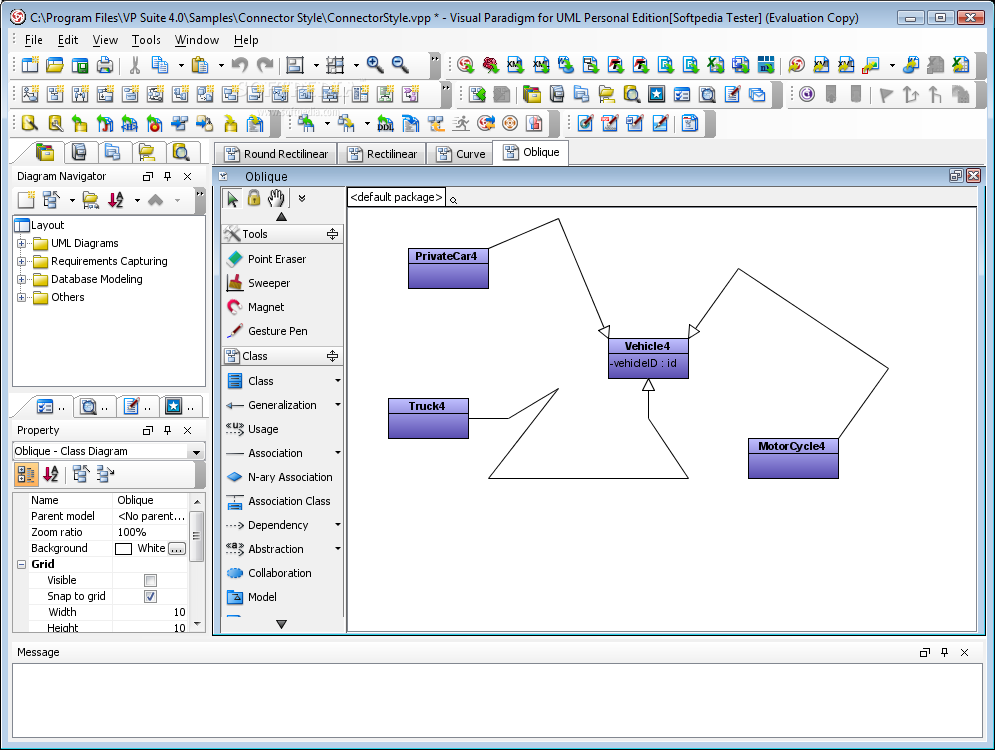 Obrázek 13: Visual Paradigm for UML Visual Paradigm nabízí šest verzí produktu, od komunitní verze pro nekomerční využítí, která je zdarma až po Enterprise Edition za 1399$ 6.