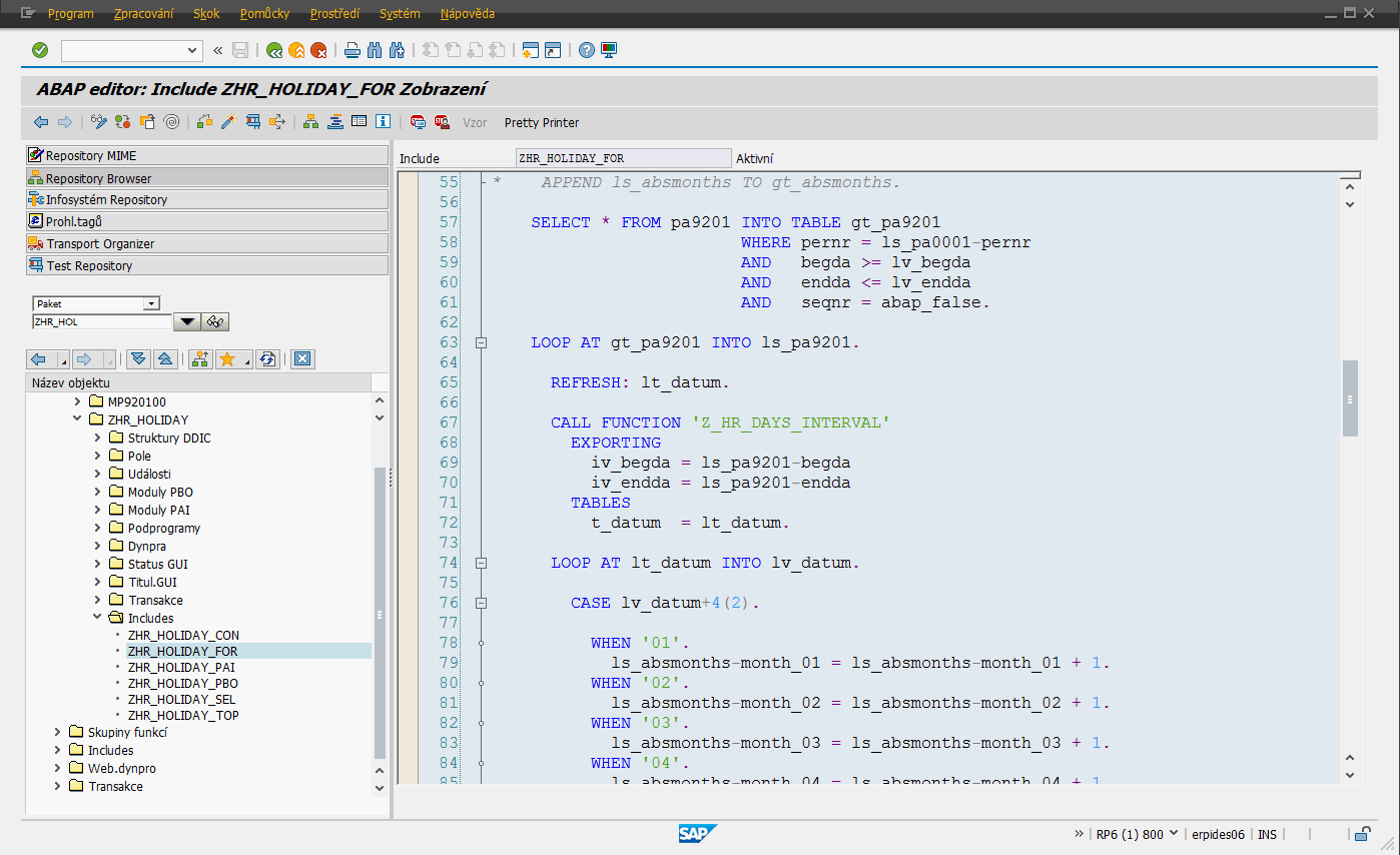 Část 2 SAP podrobněji / Jazyk ABAP