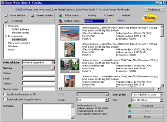 34 Zoner Photo Studio 8 základní uživatelská příručka 6.8 Zasílání fotografií elektronickou poštou Před odesláním fotografií pomocí e-mailu je vhodné zmenšit objem zprávy.