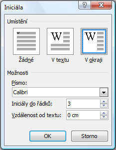 42. Iniciála Tohle bude velmi krátká kapitola, kde si vysvětlíme základní náležitosti příkazu Iniciála.