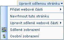 126 Úvod do Microsoft Office 2003 Obrázek 7-16: Nástroje pro návrh nové inteligentní stránky na webu SharePoint Přizpůsobení webové stránky volného tvaru a domovské stránky NOVINKA!