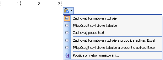 88 Úvod do Microsoft Office 2003 Obrázek 6-1: Statické vkládání dat mezi aplikacemi s dialogovým oknem Vložit jinak 5. Nakonec klepnutím na tlačítko OK prove te vlastní vložení dat.