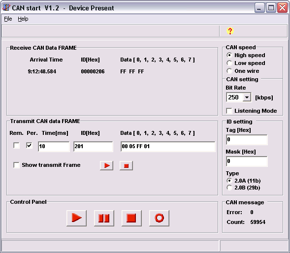 Uživatelská aplikace CAN Start a CAN Start Dll Aplikace CAN Start a CAN Start dll slouží k vytvoření vlastní uživatelské aplikace využívající převodník USB-CAN.