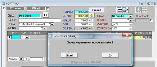 II. den školení PODZIM 2010 51 Export/Import nabídky Na kartu nabídky přidána funkci pro import řádků nabídky z Excelu. Funkčnost je dostupná pod tlačítkem "export do excelu".