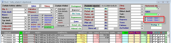 II. den školení PODZIM 2010 53 Karta Zakázky doplněno k OBJEDNATELI i možnost výběru kontaktní osoby.