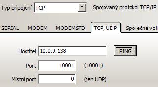 Nastavení TCP/IP, UDP/IP Síťové připojení přes protokol TCP/IP je nejpreferovanější způsob připojení k zařízení pro měření a regulaci! Je levné, flexibilní, rychlé, spolehlivé.