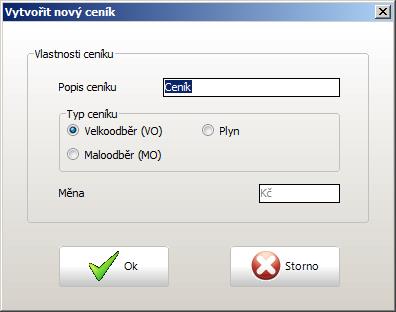 Maloodběr Plyn V aktuální verzi (9.13.10.x) není možné zadat jinou měnu než kč. Způsob kalkulace nákladů totiž vychází z cenového rozhodnutí ERÚ č.5/2012 a také některé konstanty (např.