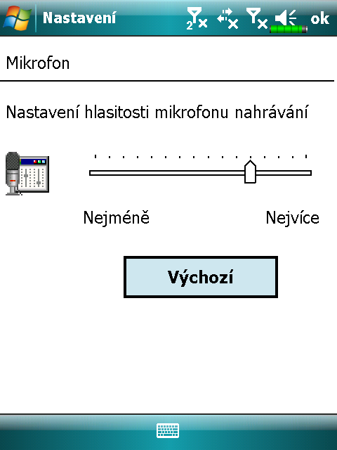 Mikrofon Profil Mikrofon Příčina * Hlasové ovládání Ztište zvuk a najděte vhodné nastavení hlasitosti pro nejlepší rozpoznání.