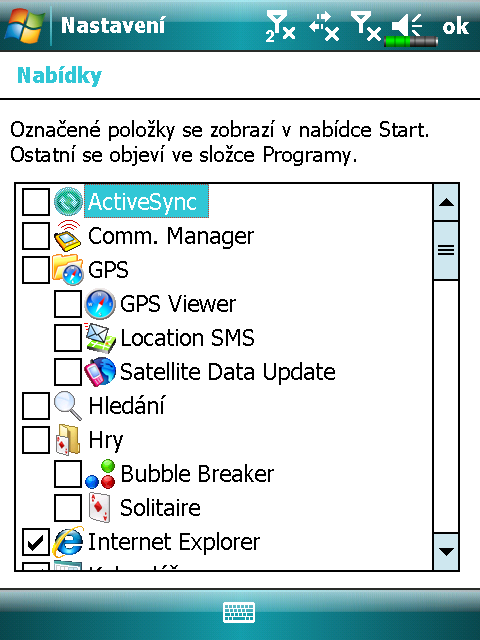 Přidání Programu Do Nabídka Start Zvolte, Nastavení, Osobní, a Nabídka. Zkontrolute programy.